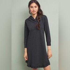 Anthropologie SUNDAYS Ruffle Hem Hooded Avery Dress Small